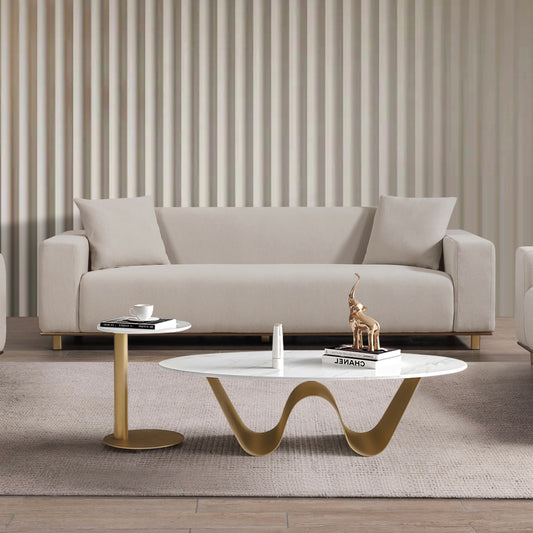 Armonia Boucle Sofa - Light Beige