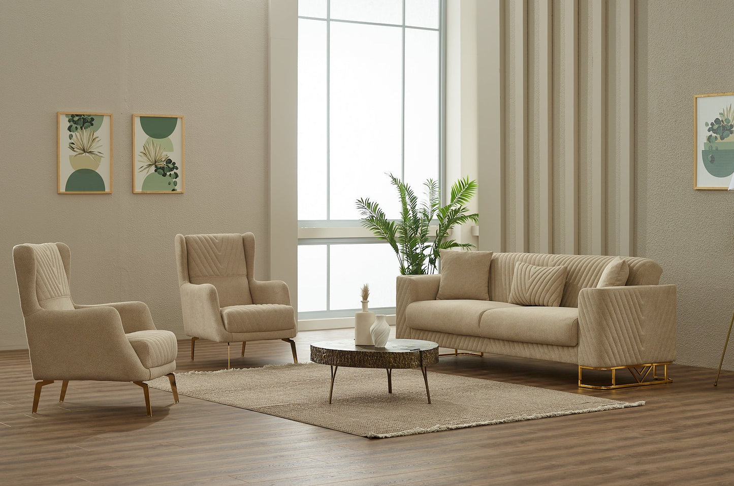 Turkish Elegance Sofa - Beige