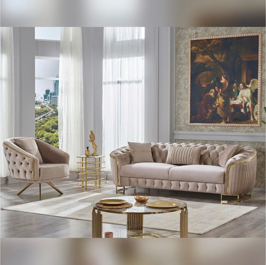 Turkish Galata Sofa - Beige