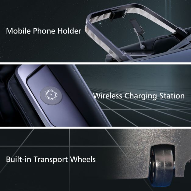 4D Full Body Zero Gravity Massage Chair with Heating Shawl, Airbags & Health Monitor