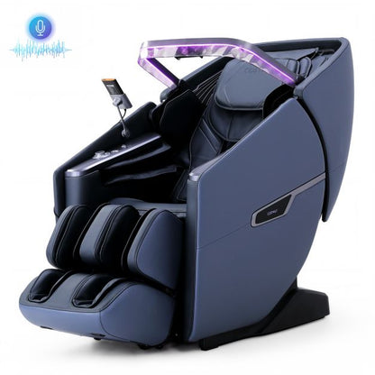 4D Full Body Zero Gravity Massage Chair with Heating Shawl, Airbags & Health Monitor