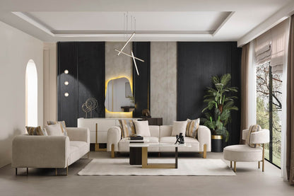 Buy Pedro Sofa Set in White -  Comfy Sofa Set