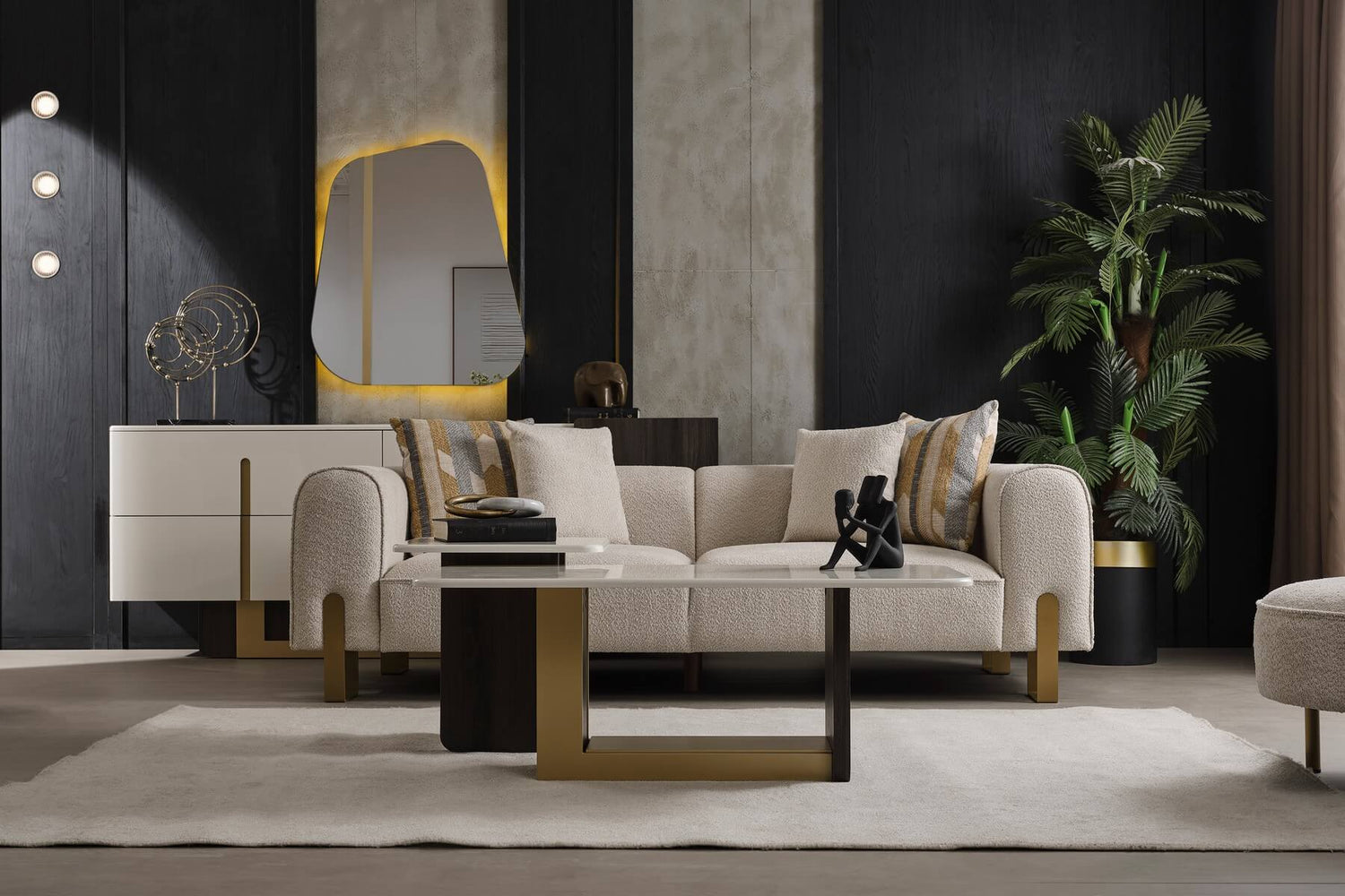 Buy Pedro Sofa Set in White -  Comfy Sofa Set