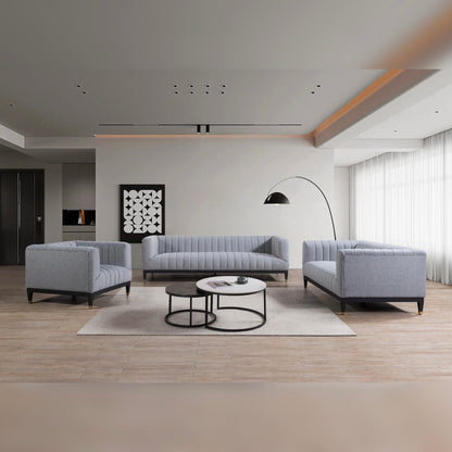 Oslo Sofa Set - Grey
