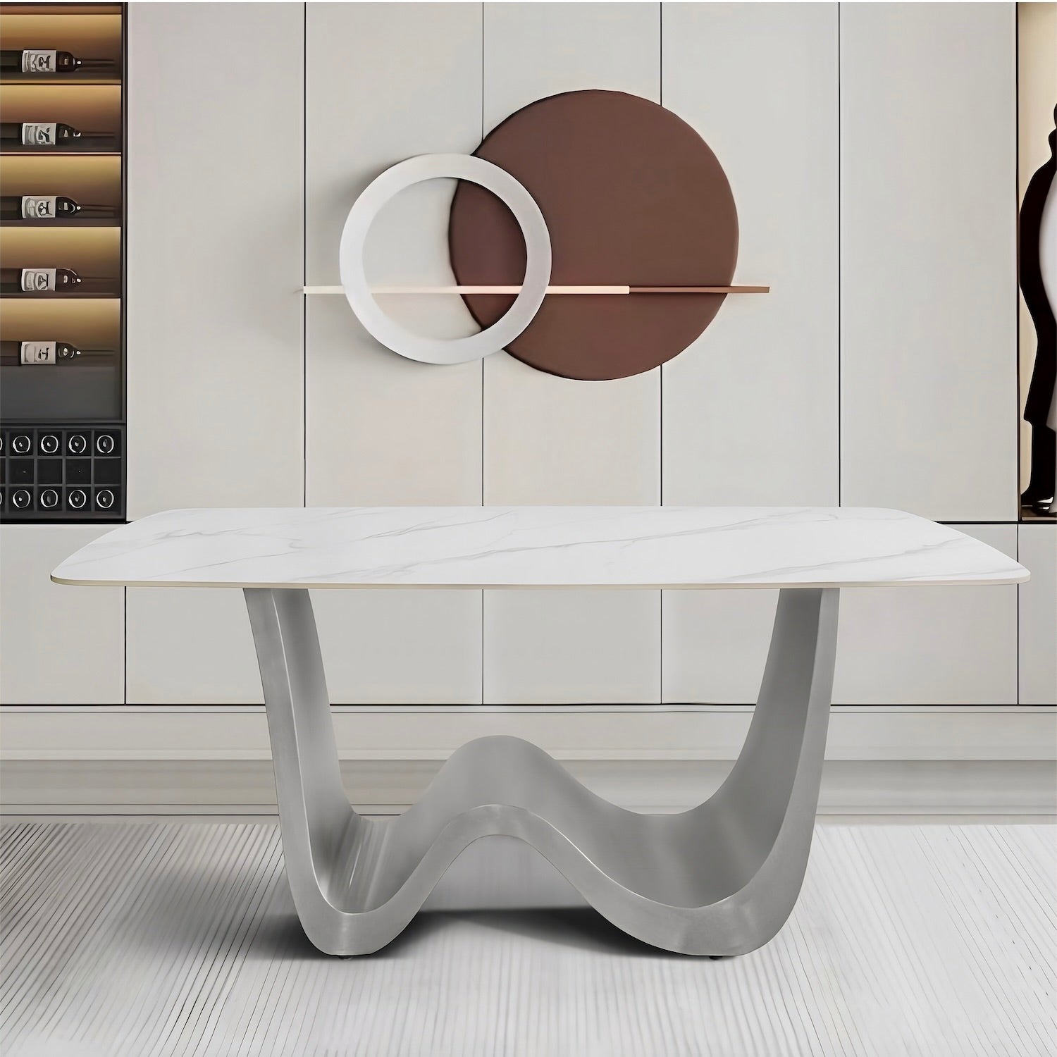 Bogetta Dining Table - Silver