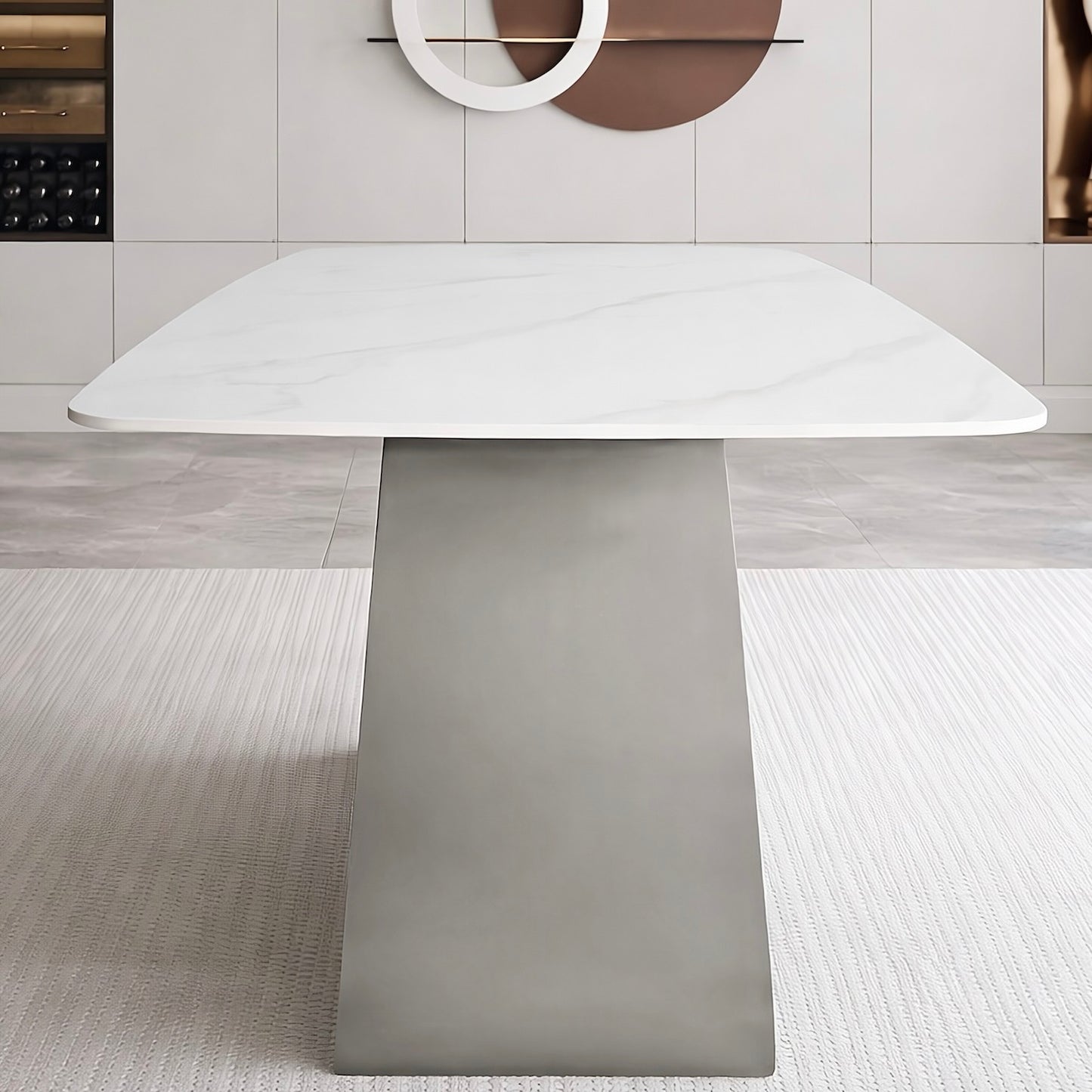 Bogetta Dining Table - Silver