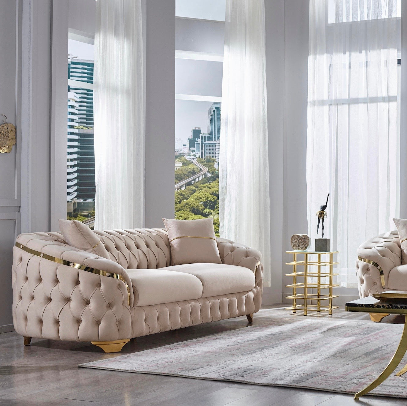 Artemis Sofa Set - Cream