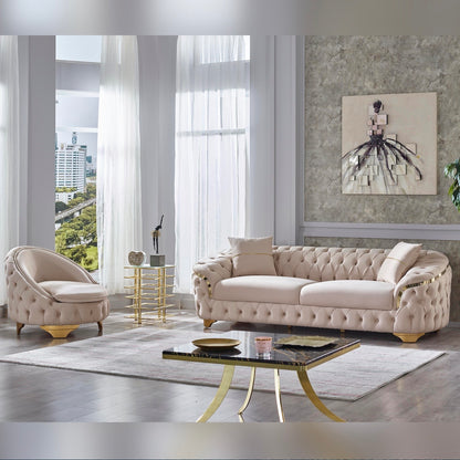 Turkish Artemis Sofa - Cream