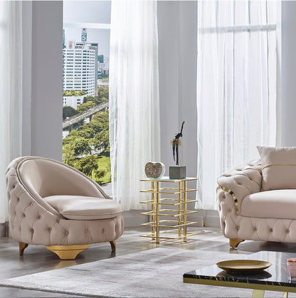 Artemis Sofa Set - Cream