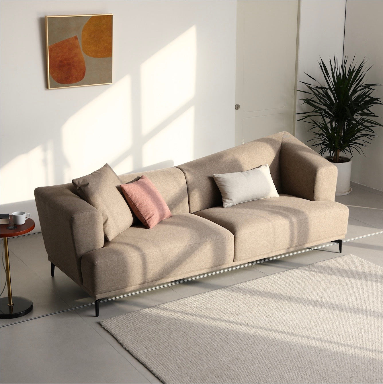 Miami sofa 3 Seater - Light Brown