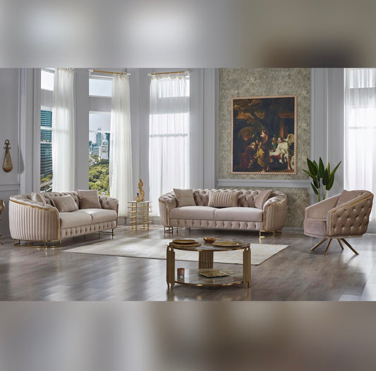 Artemis Sofa Set - Cream