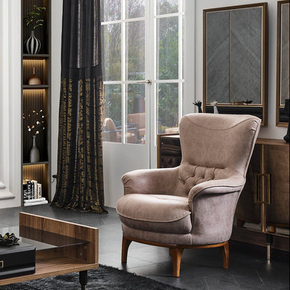 Turkish Luzzi Sofa - 3 seater Beige