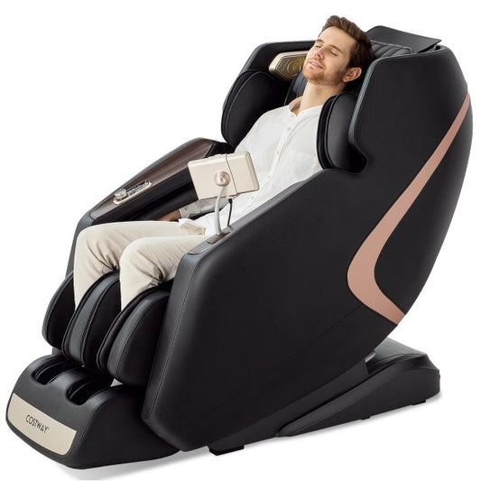 Double SL Track 3D Recliner Full Body Zero Gravity Massage Chair with 12 Auto Modes