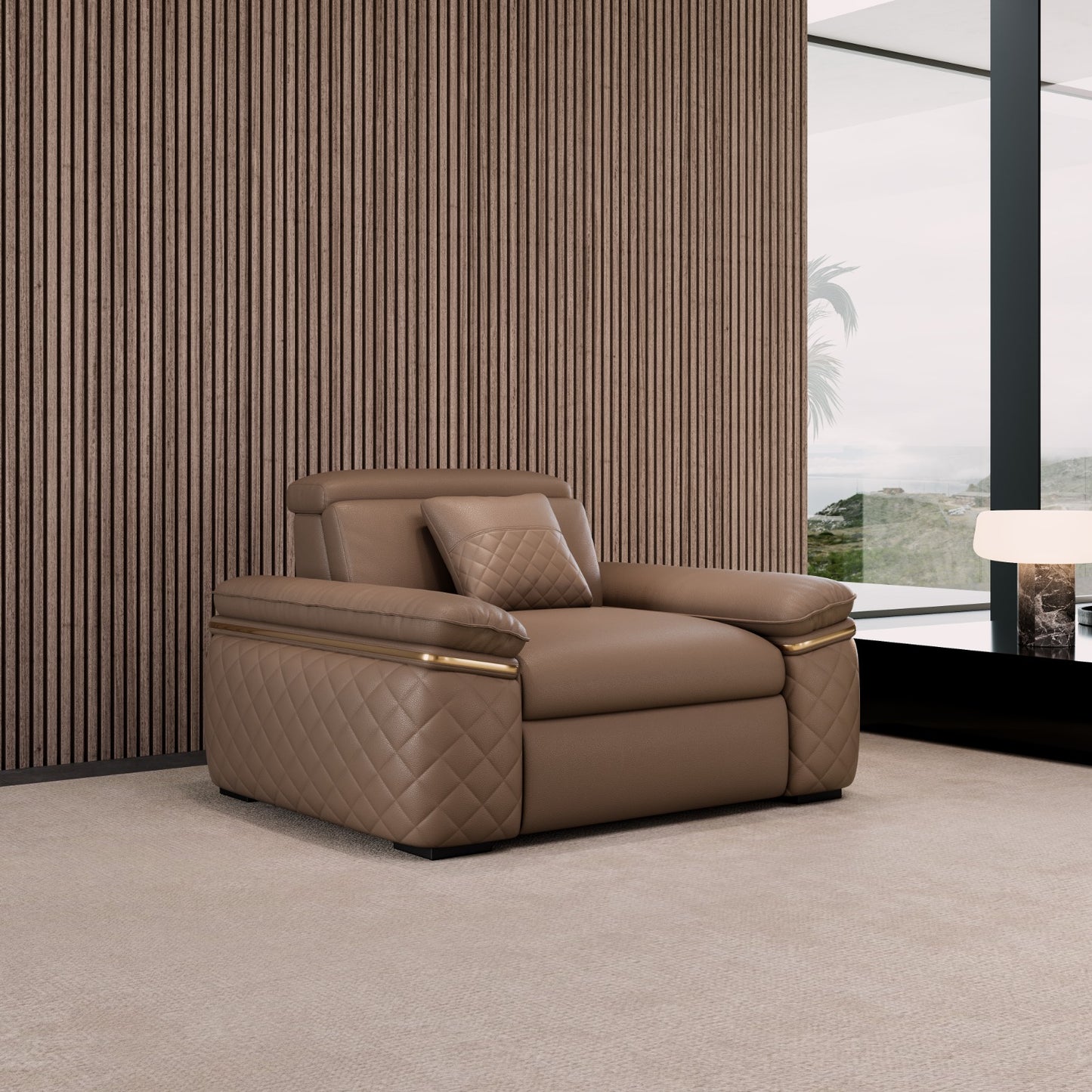 Celia Leather Theater Sofa