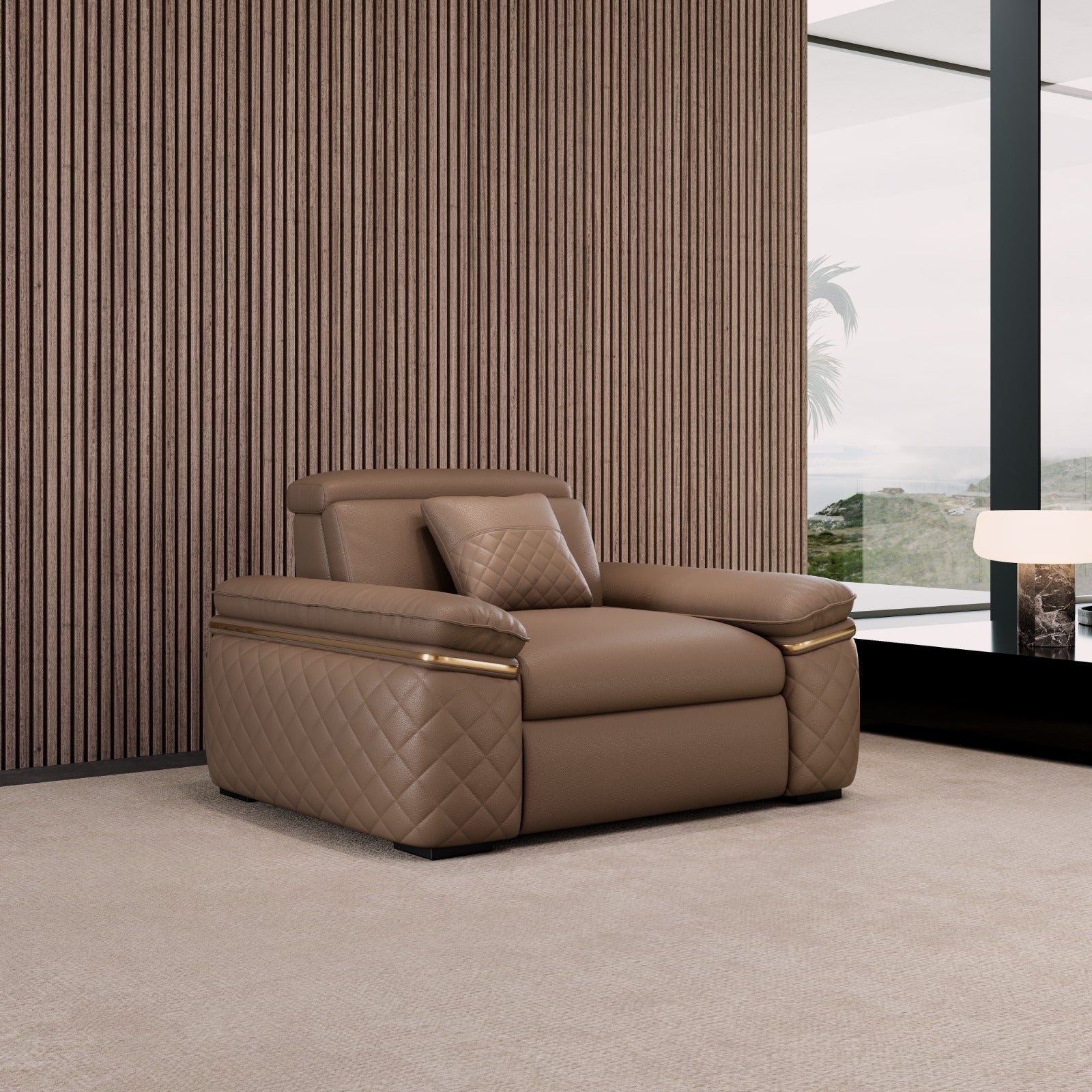 Celia Leather Theater Sofa