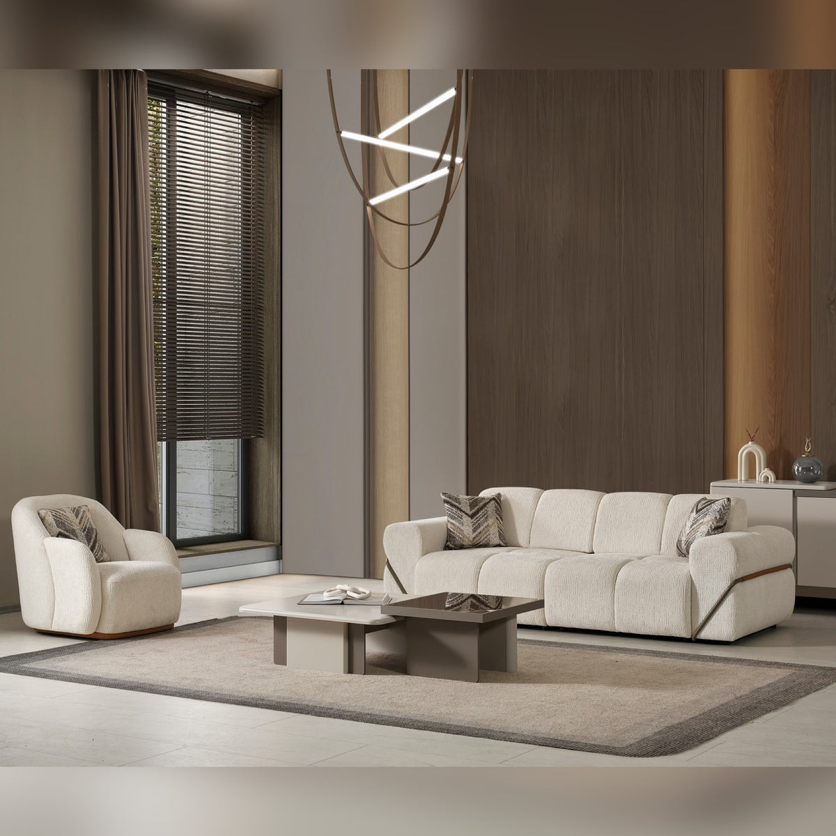 Turkish Zen Sofa - White