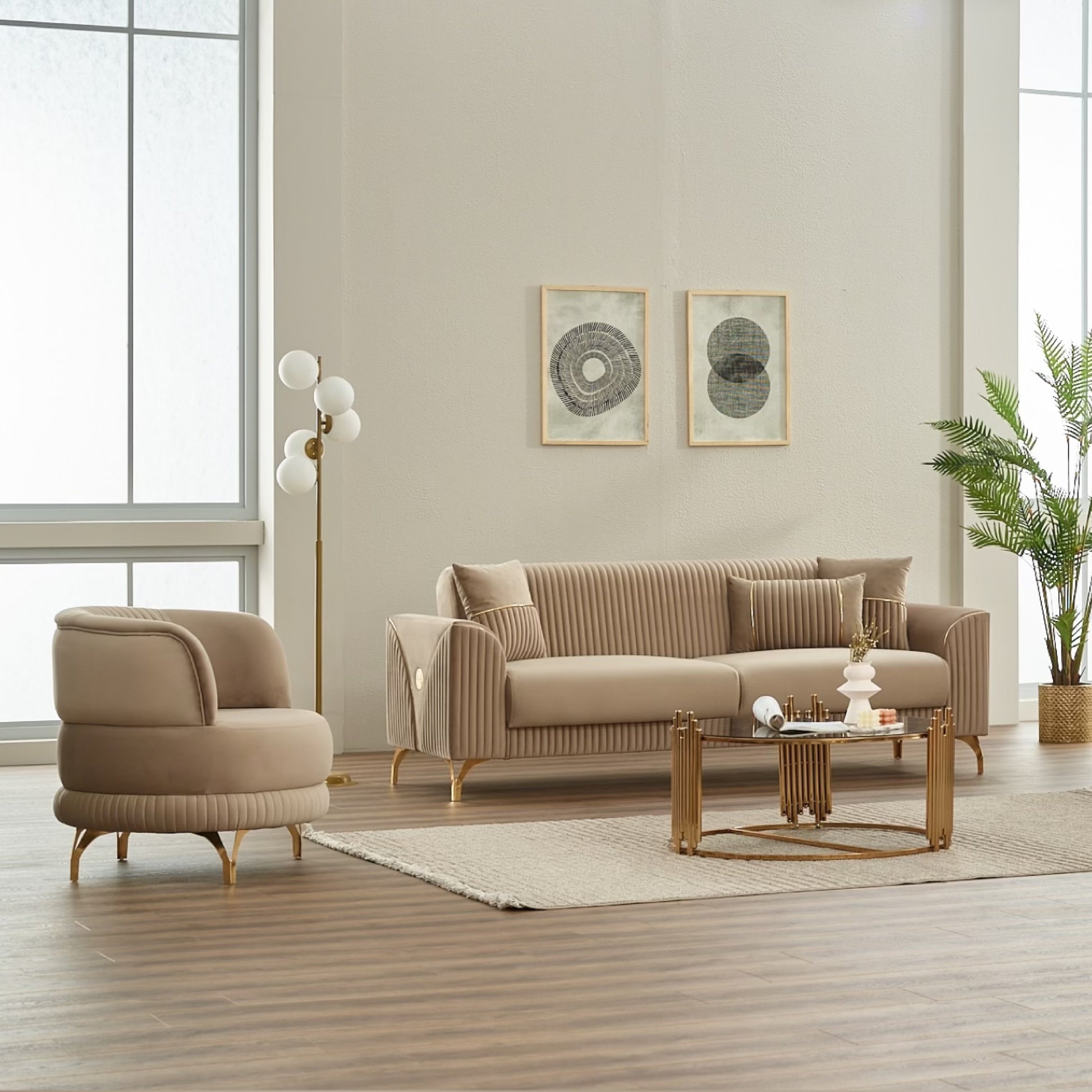 Turkish Urla Sofa - Beige