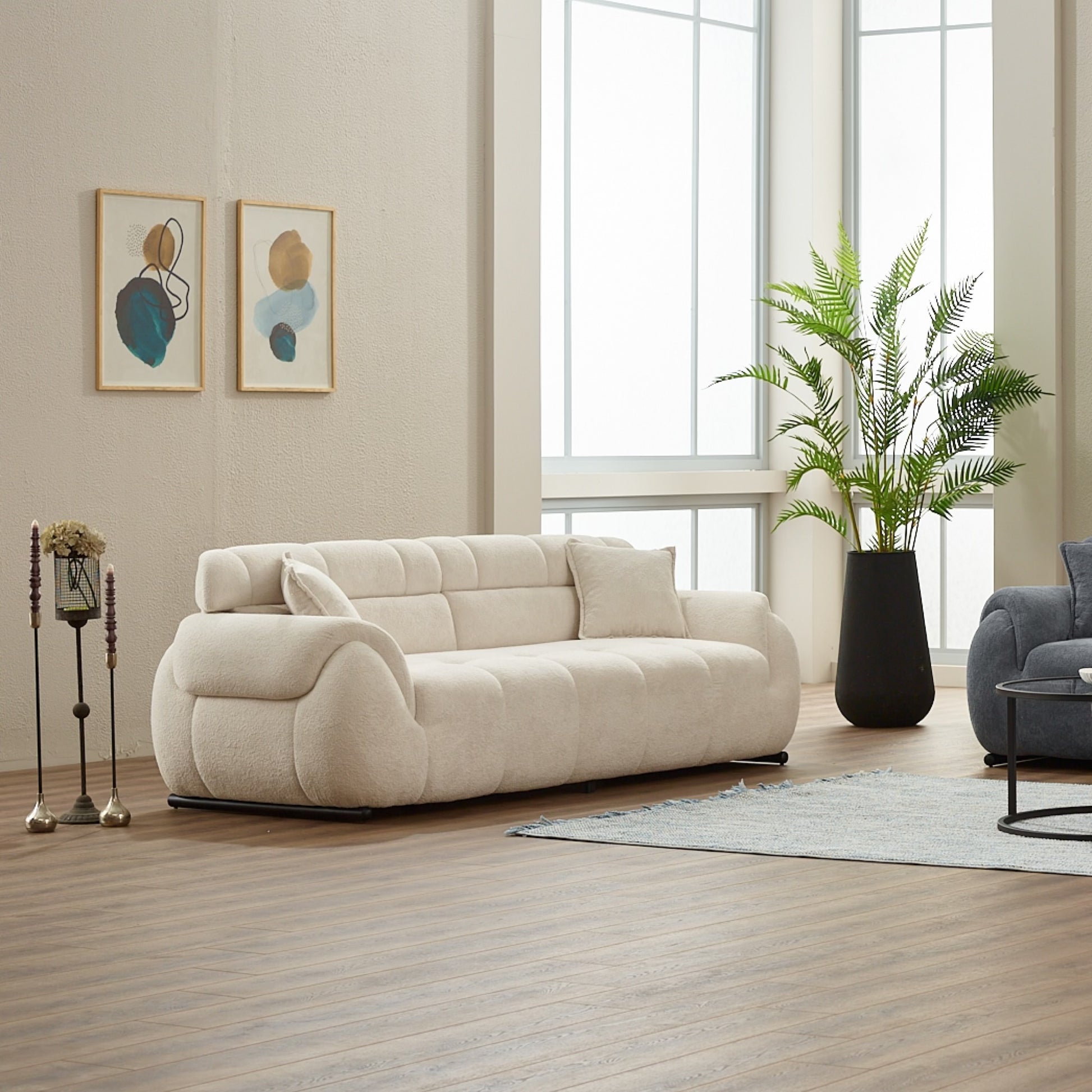 Turkish Genova Sofa - Off White