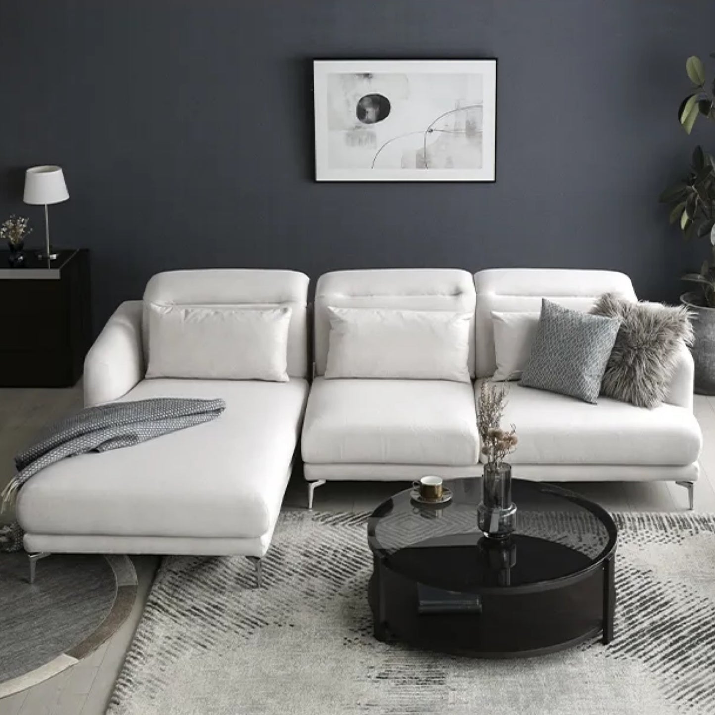 Noa Sectional Sofa - White