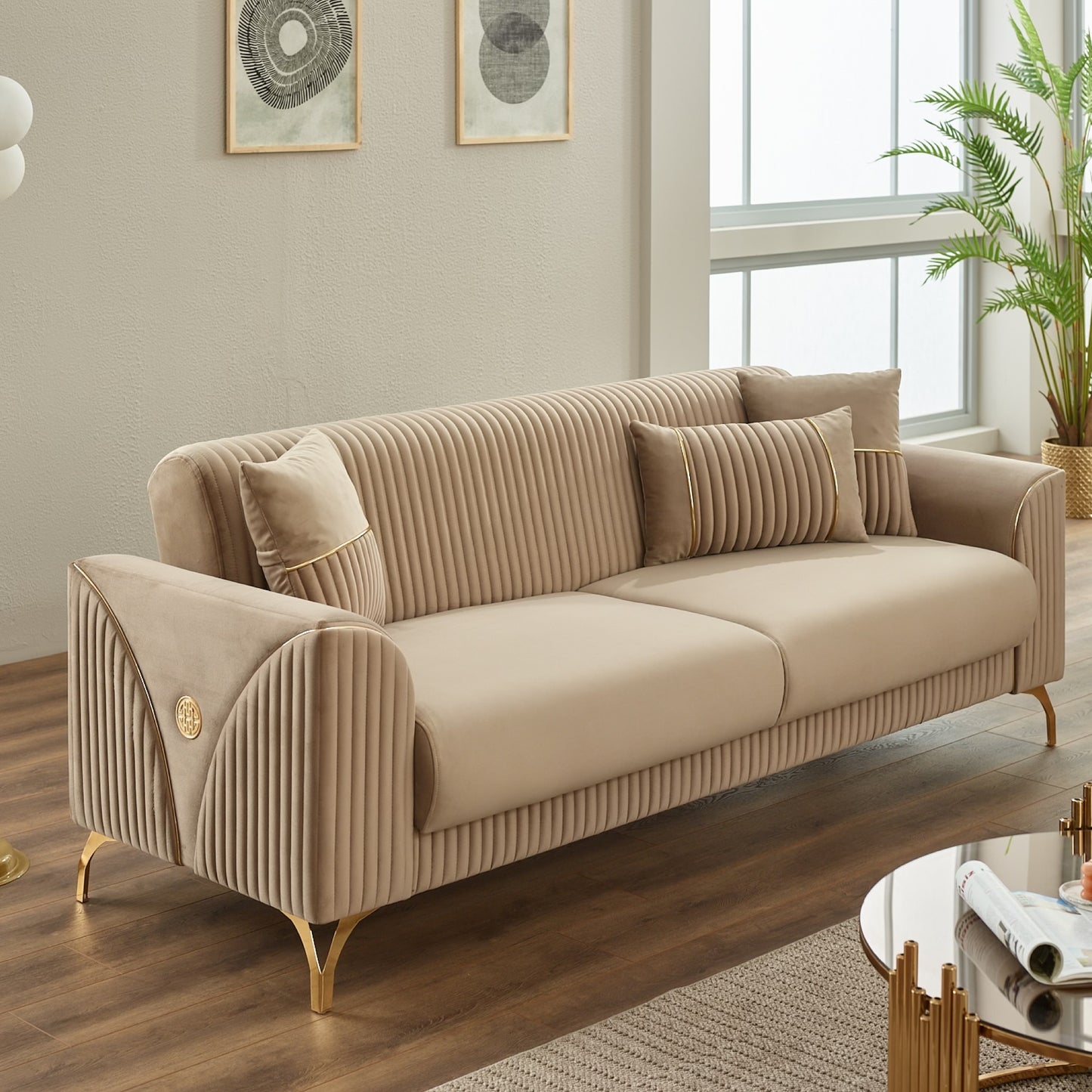 Turkish Urla Sofa - Beige