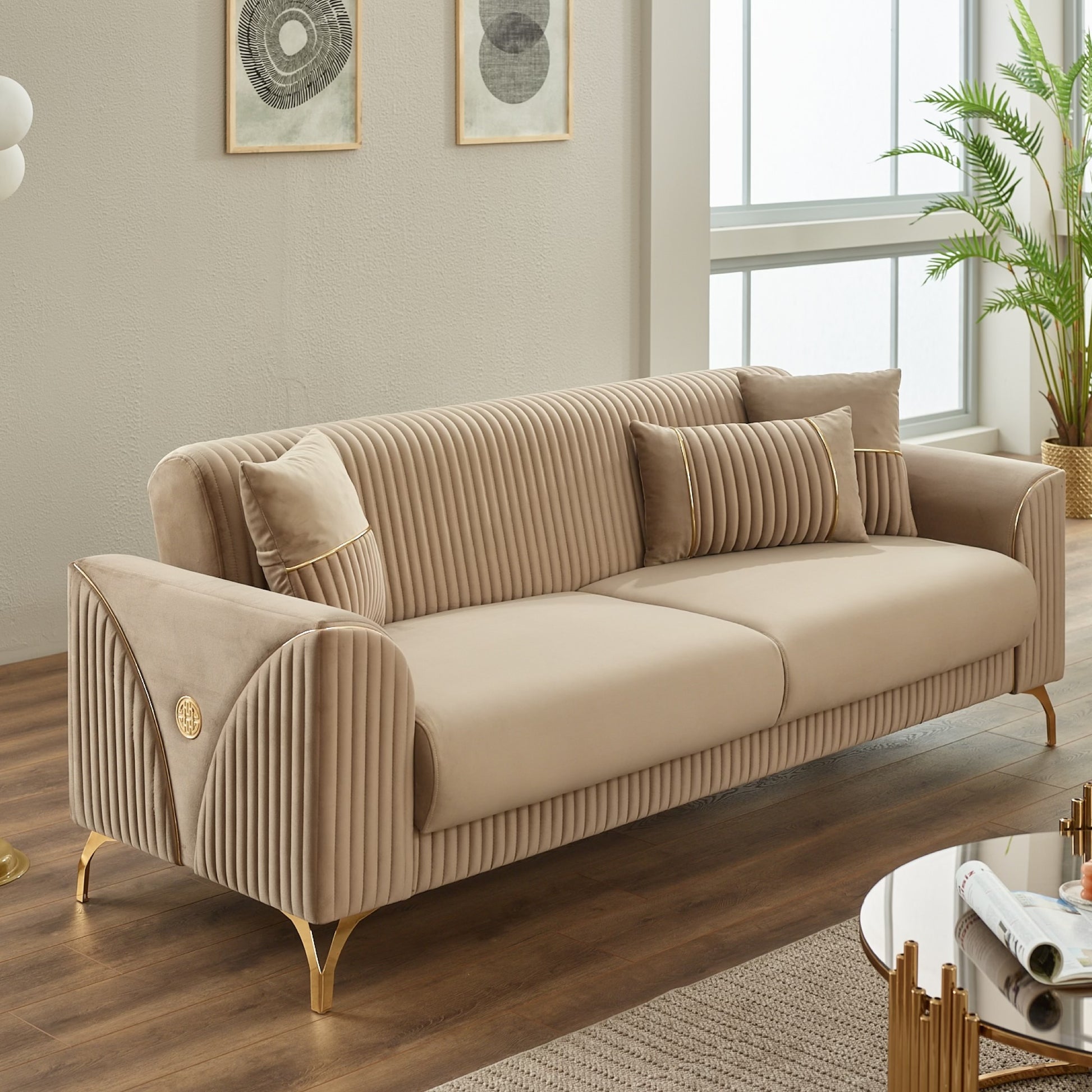 Turkish Urla Sofa - Beige