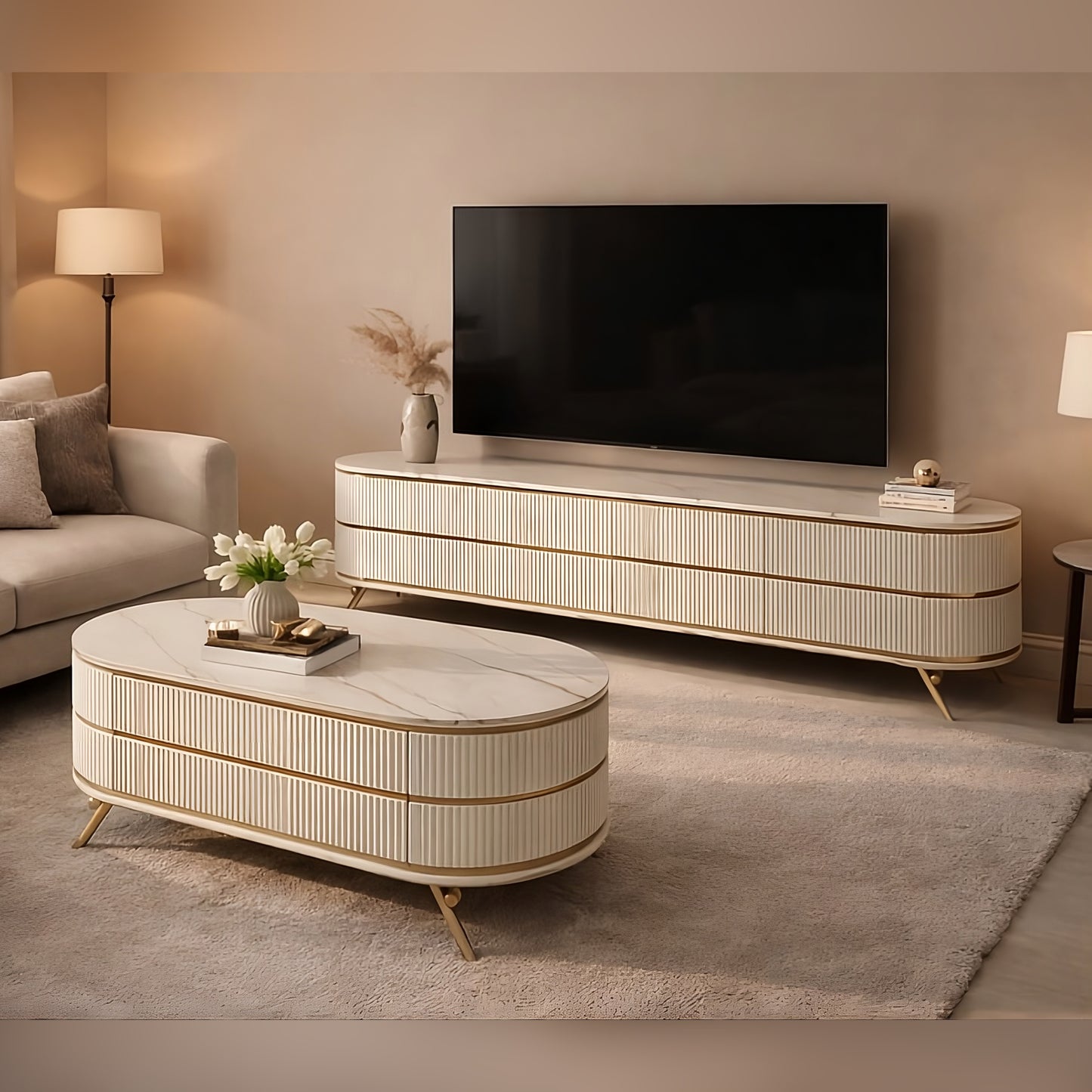 Aurelia TV Unit & Coffee Table (Price Per Item)