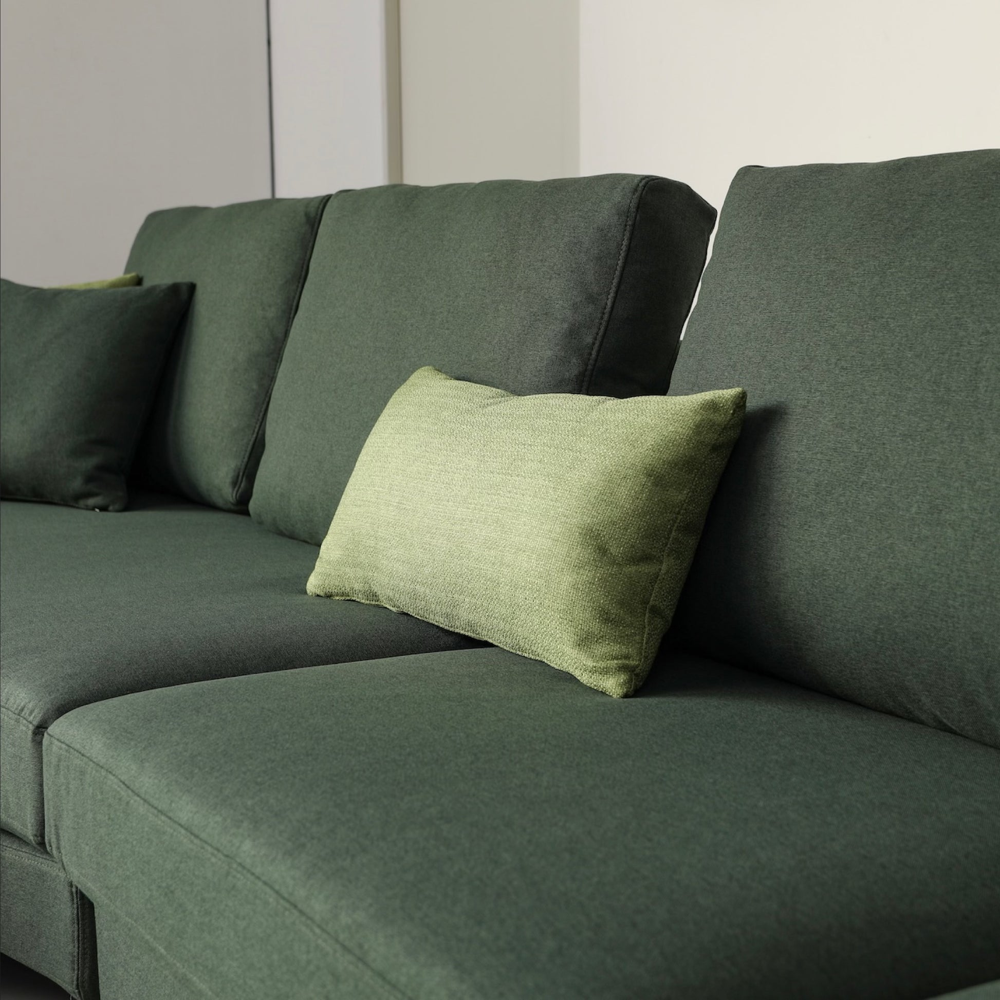 Mary Sectional Sofa Right Chaise - Green
