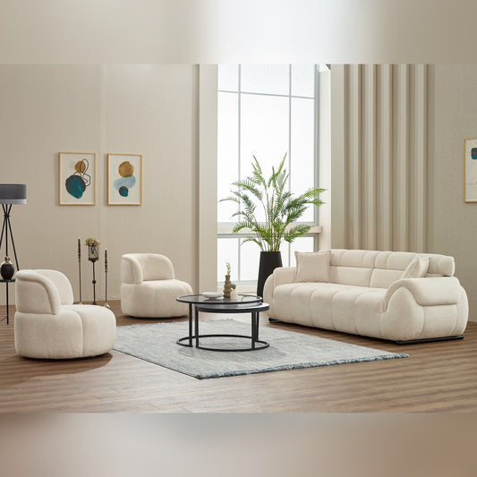Turkish Genova Sofa - Off White