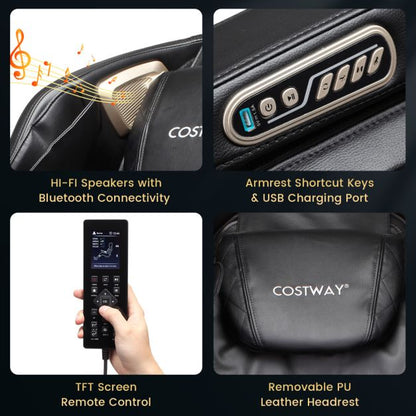 Zero Gravity Shiatsu SL Track Full Body Massage Chair with Airbags