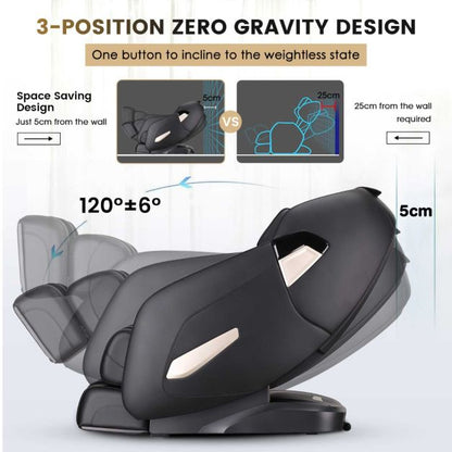 Zero Gravity Shiatsu SL Track Full Body Massage Chair with Airbags