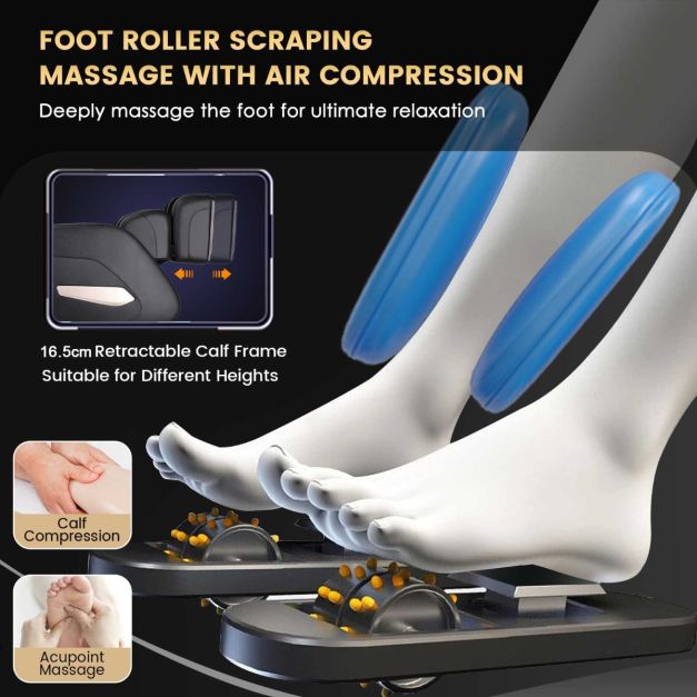 Zero Gravity Shiatsu SL Track Full Body Massage Chair with Airbags