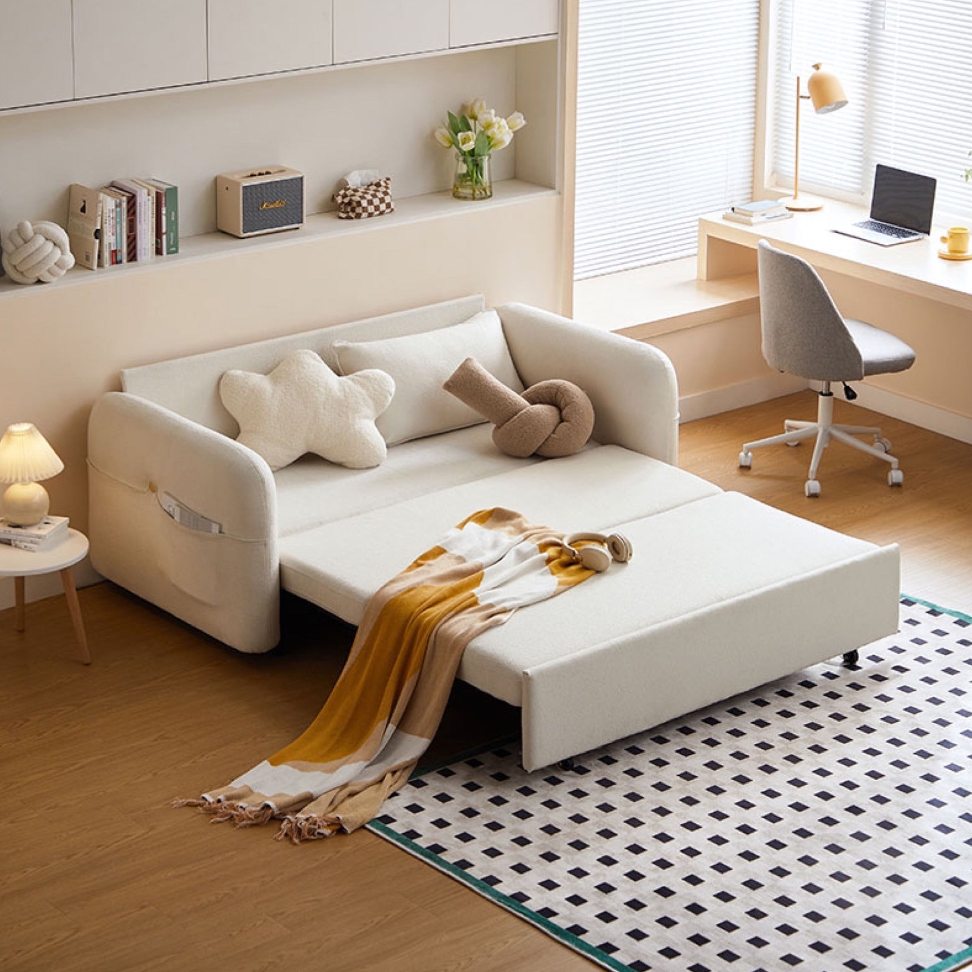 Furniture-sofa-sofa bed-comfort-cushions-pillow-cover-throw blankets-coffee tea