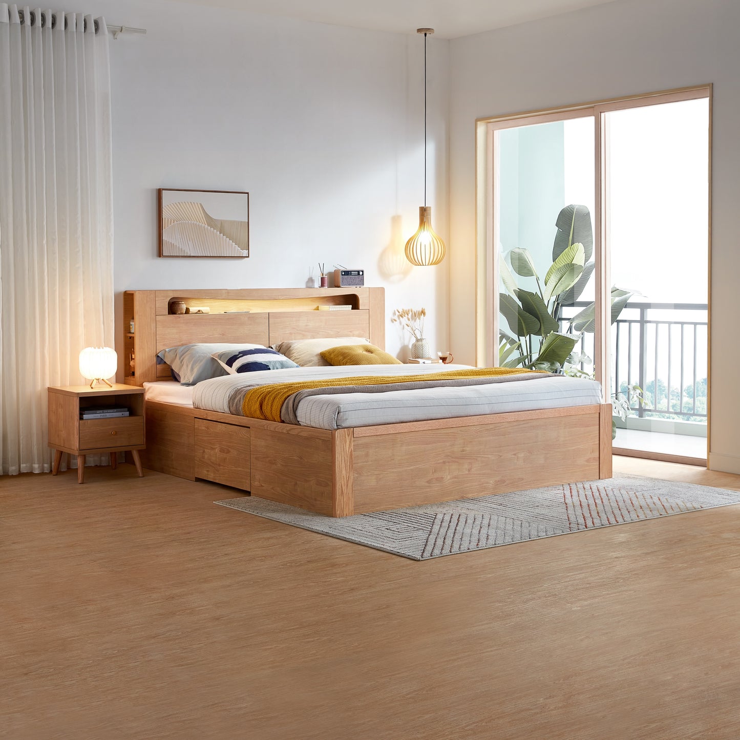Wooden Bed Base- Bedroom