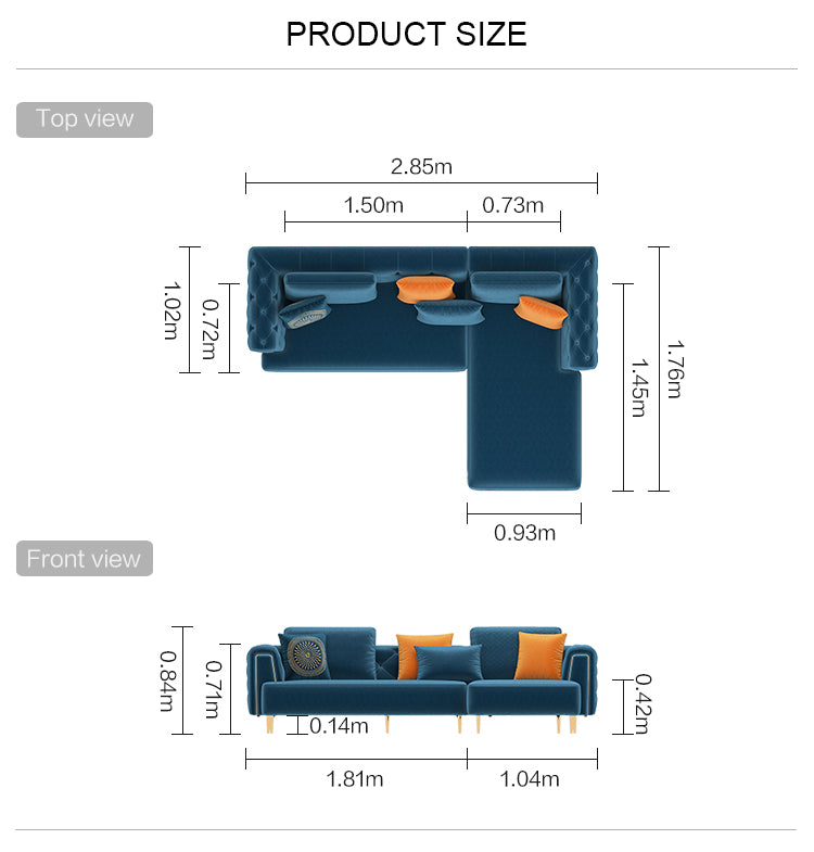 Cosmic 4 Seater sofa – Dark Blue