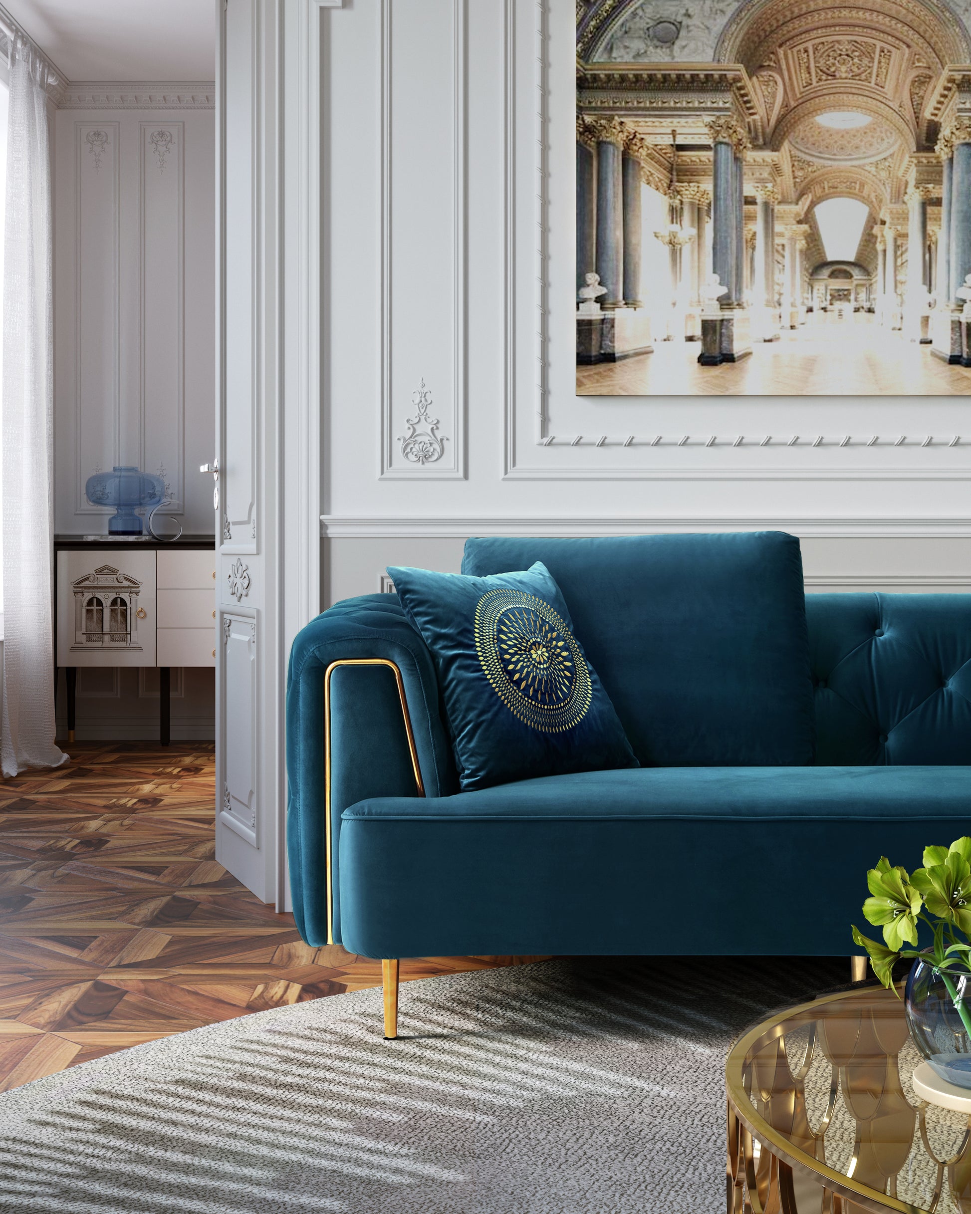 Cosmic 4 Seater sofa – Dark Blue
